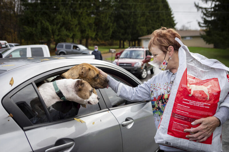 A drive-thru celebration